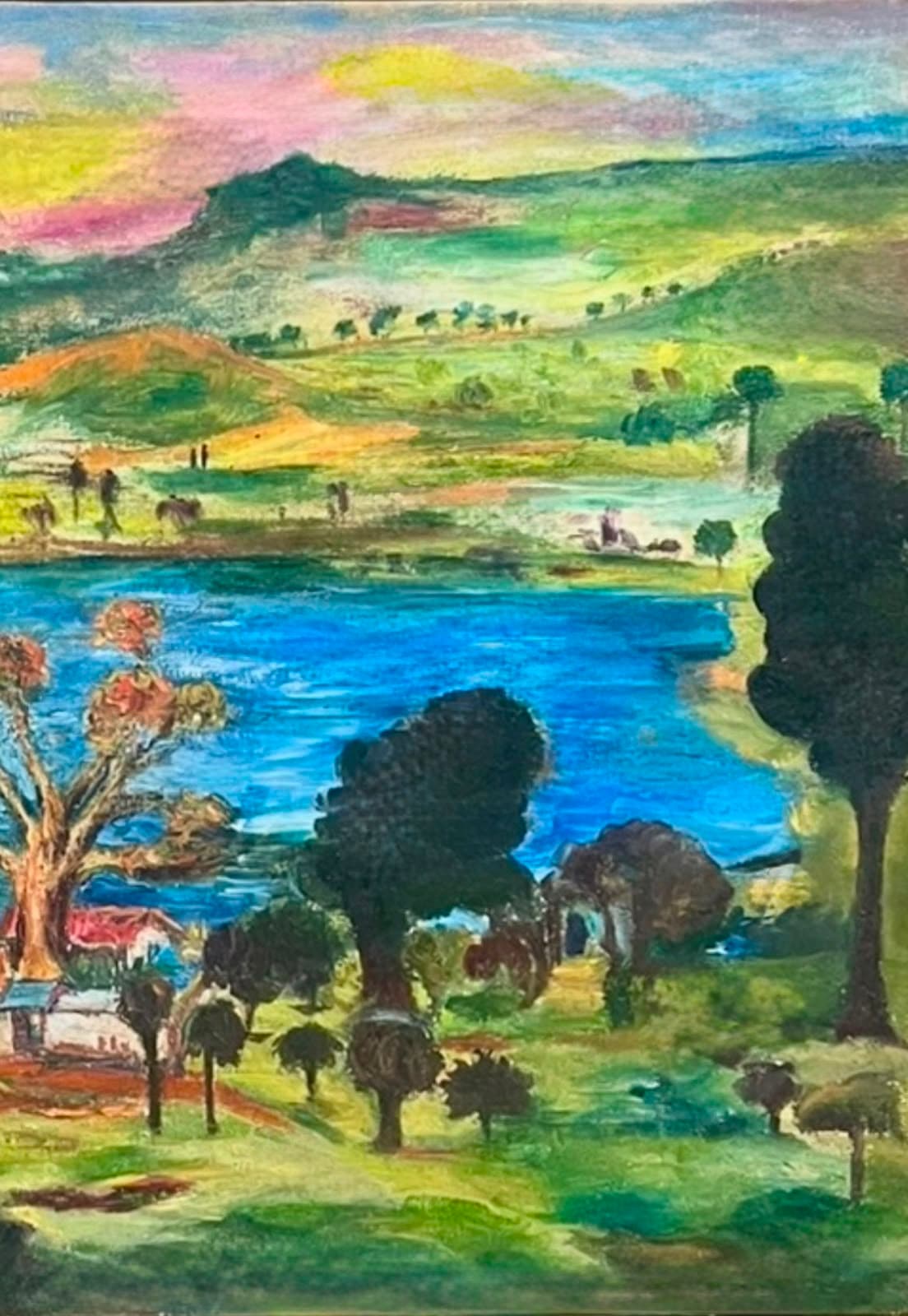 Countryside Lake Scene — after treatment