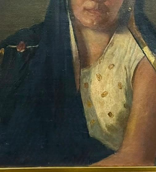 Portrait of a Woman in a Headscarf — after treatment
