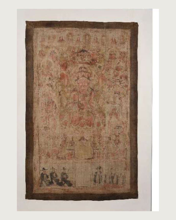 Bodhisattva Cotton Painting — after treatment