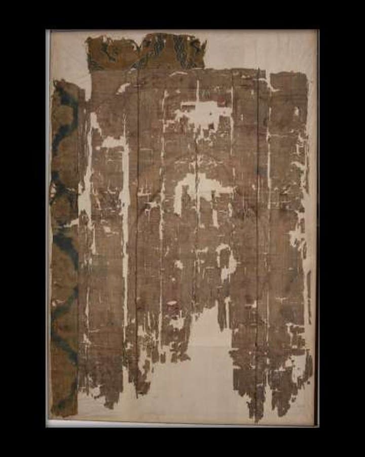 Buddhist Silk Painting — before treatment